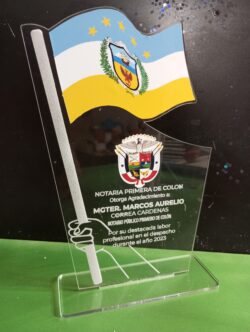 Reconocimiento Bandera de 7" de Alto - Image 2