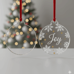 Esfera de acrilico transparente de 3" de diametro